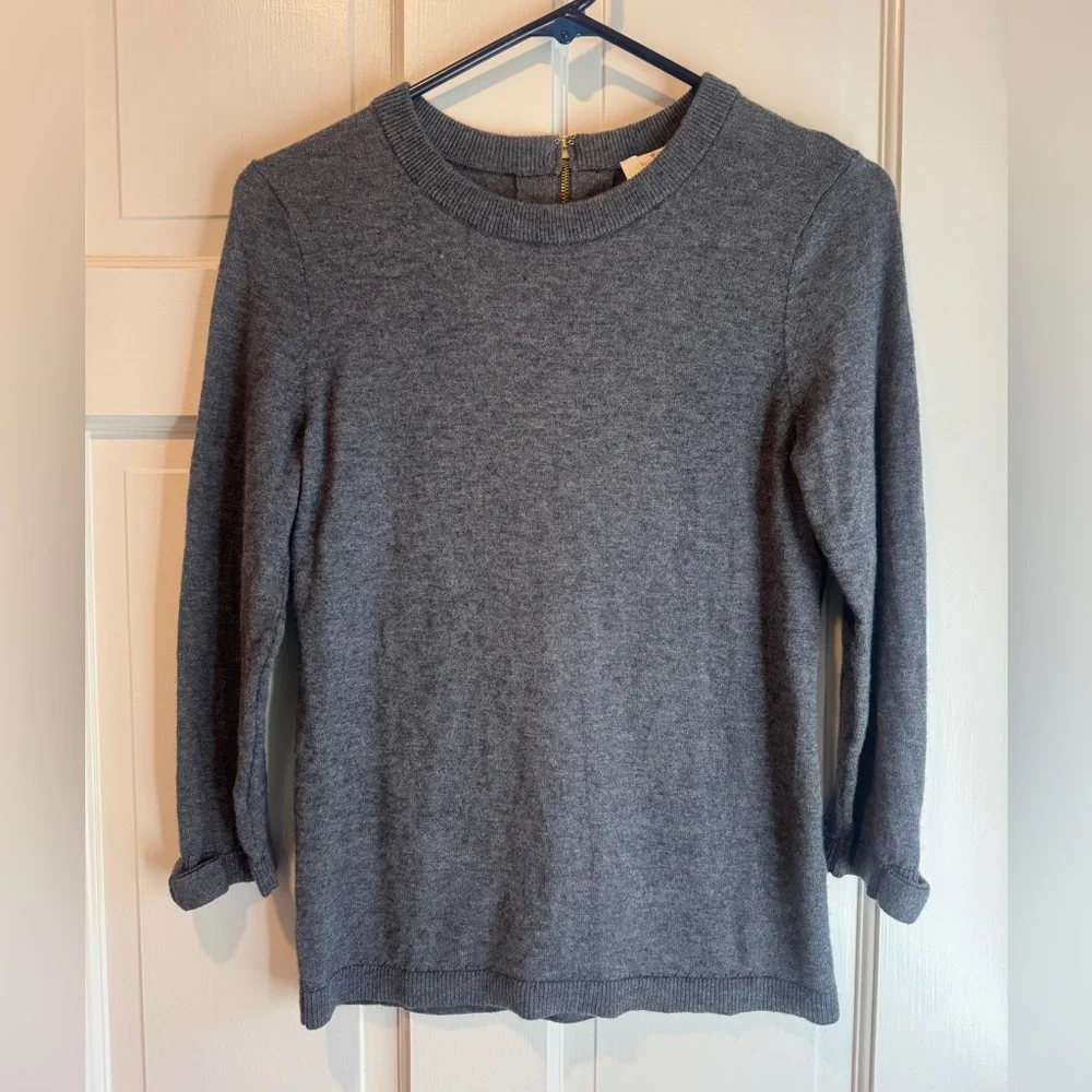 Kate Spade Grey Wool and Cashmere Knit Sweater
